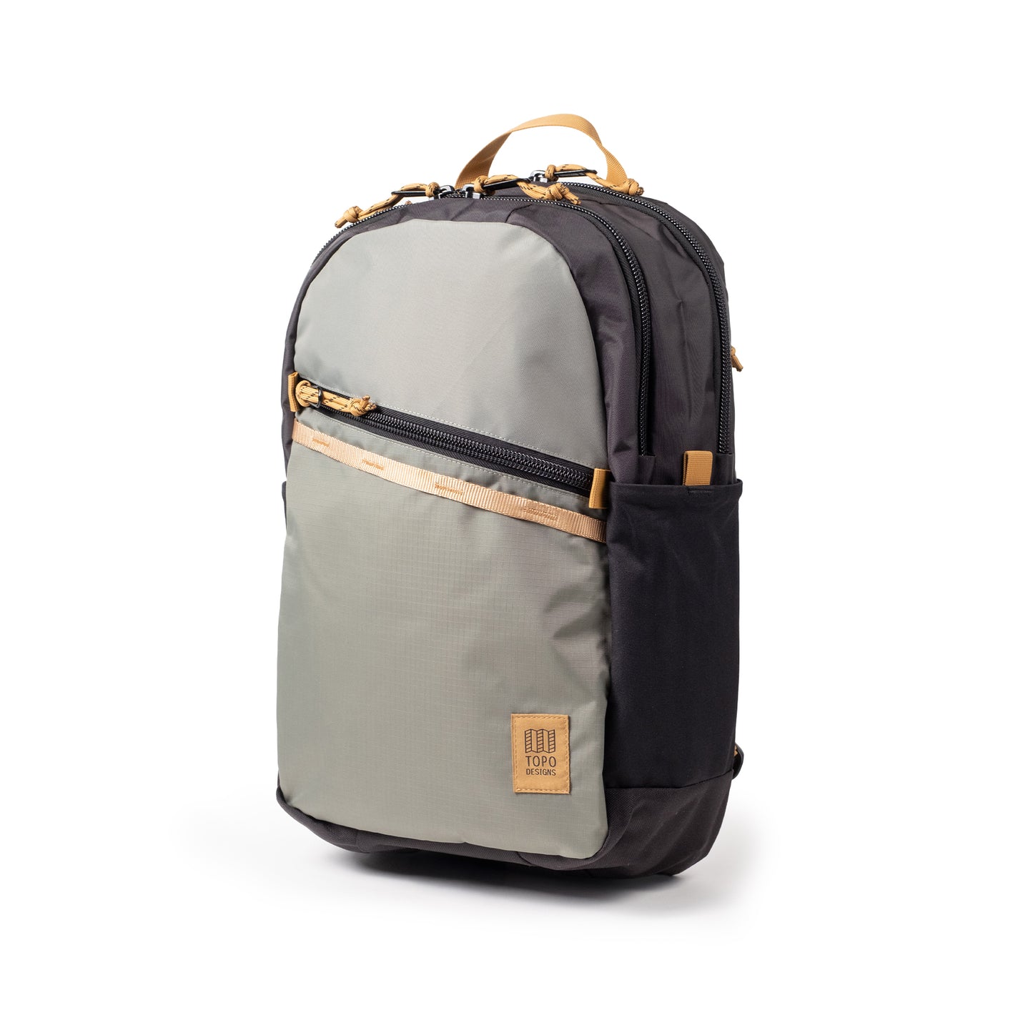 Front View of Topo Designs Commuter Backpack in "Beetle / Khaki"