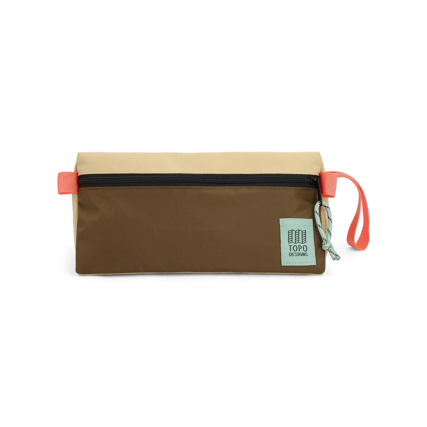 Front View of Topo Designs Dopp Kit in "Desert Palm / Sahara"