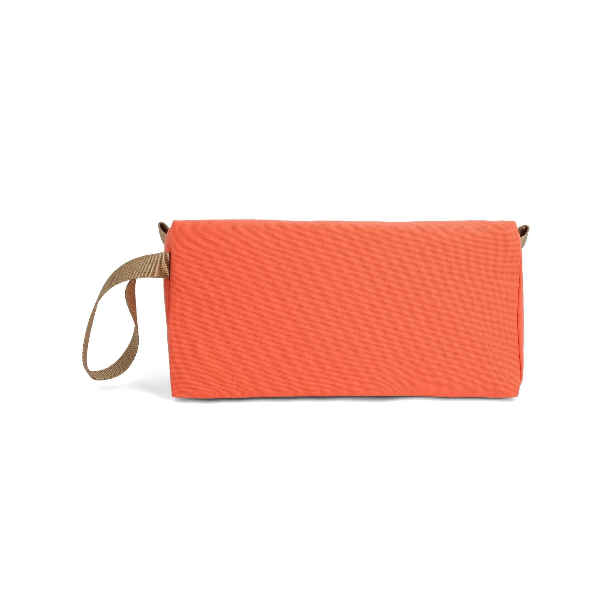Back View of Topo Designs Dopp Kit in "Almond / Emberglow"