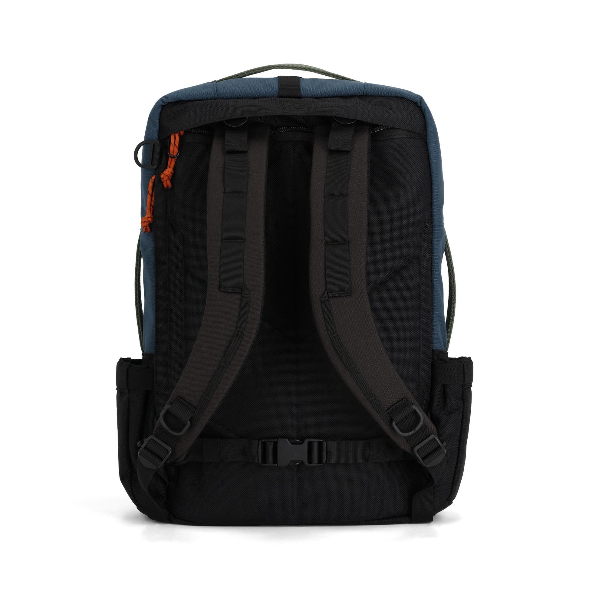 Back View of Topo Designs Global Travel Bag 30L in "Olive / Dark Khaki"