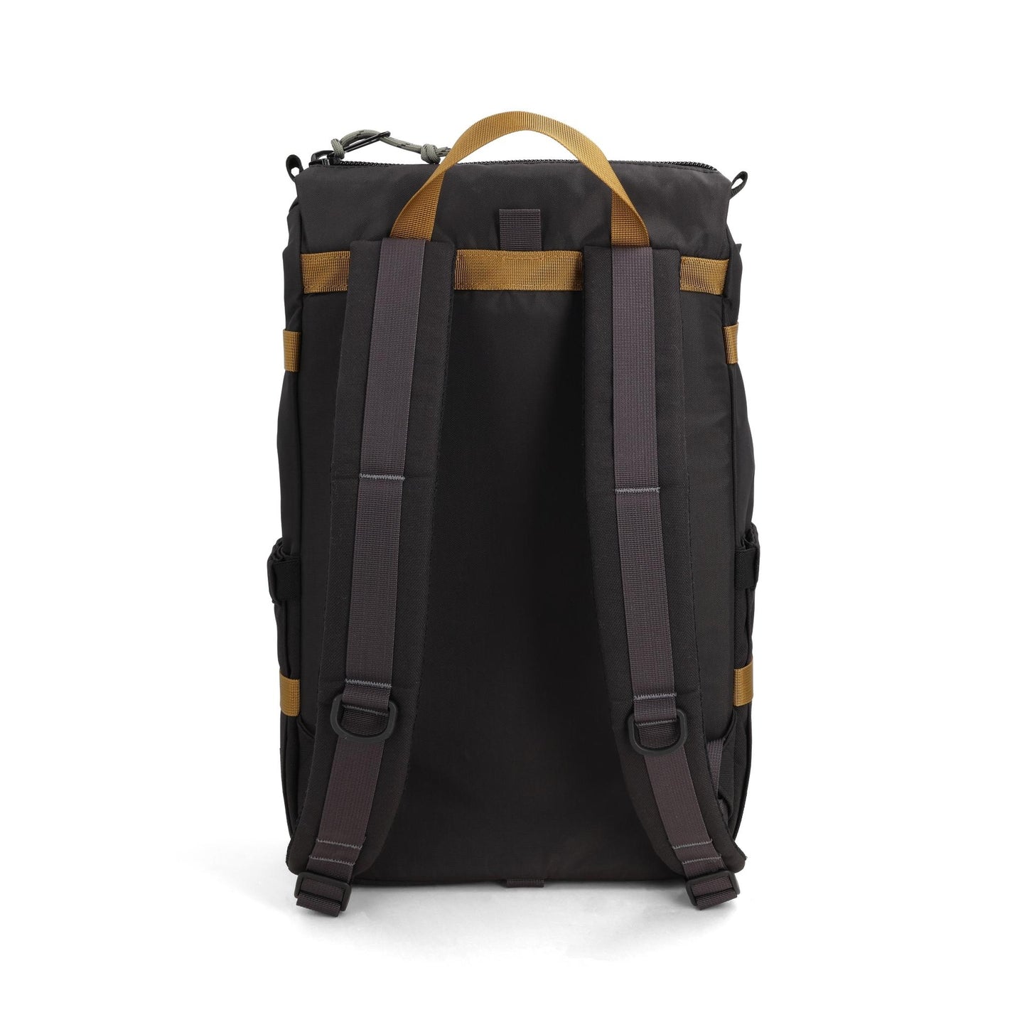 Back View of Topo Designs Rover Pack Classic in "Black / Neutral"