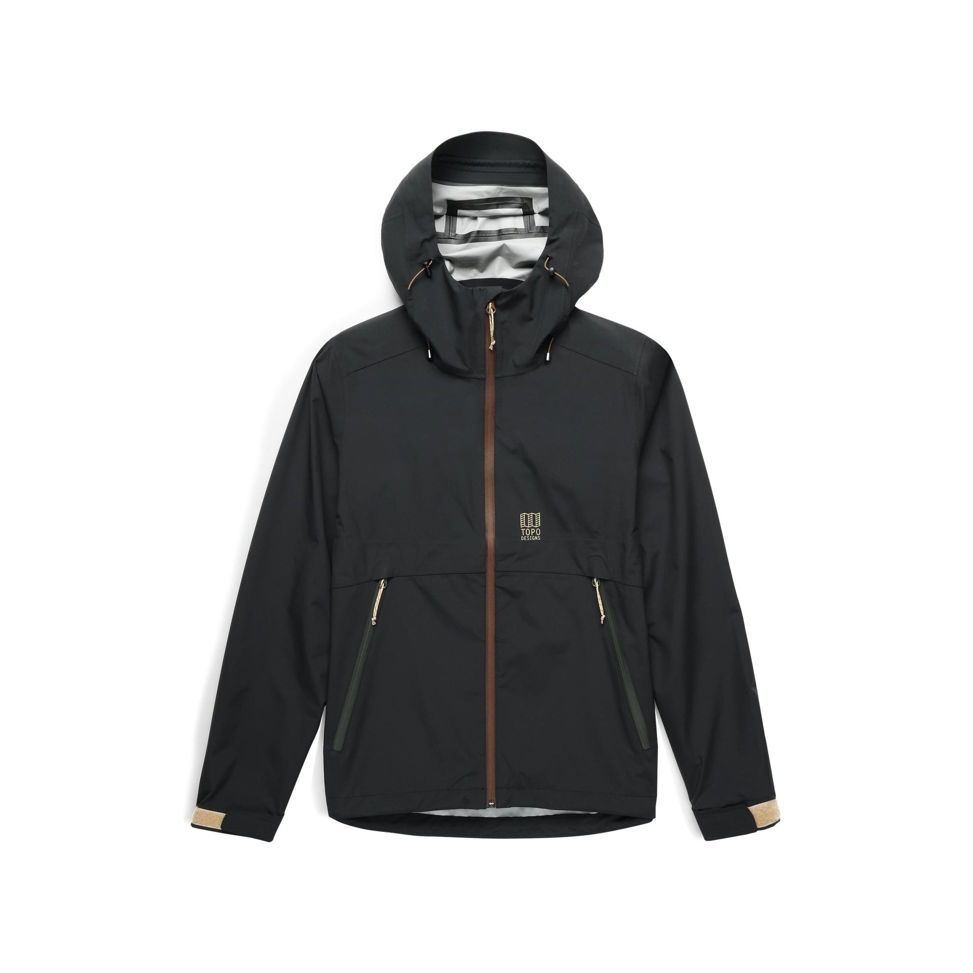 Front View of Topo Designs Global Jacket - Women's in "Black / Neutral"
